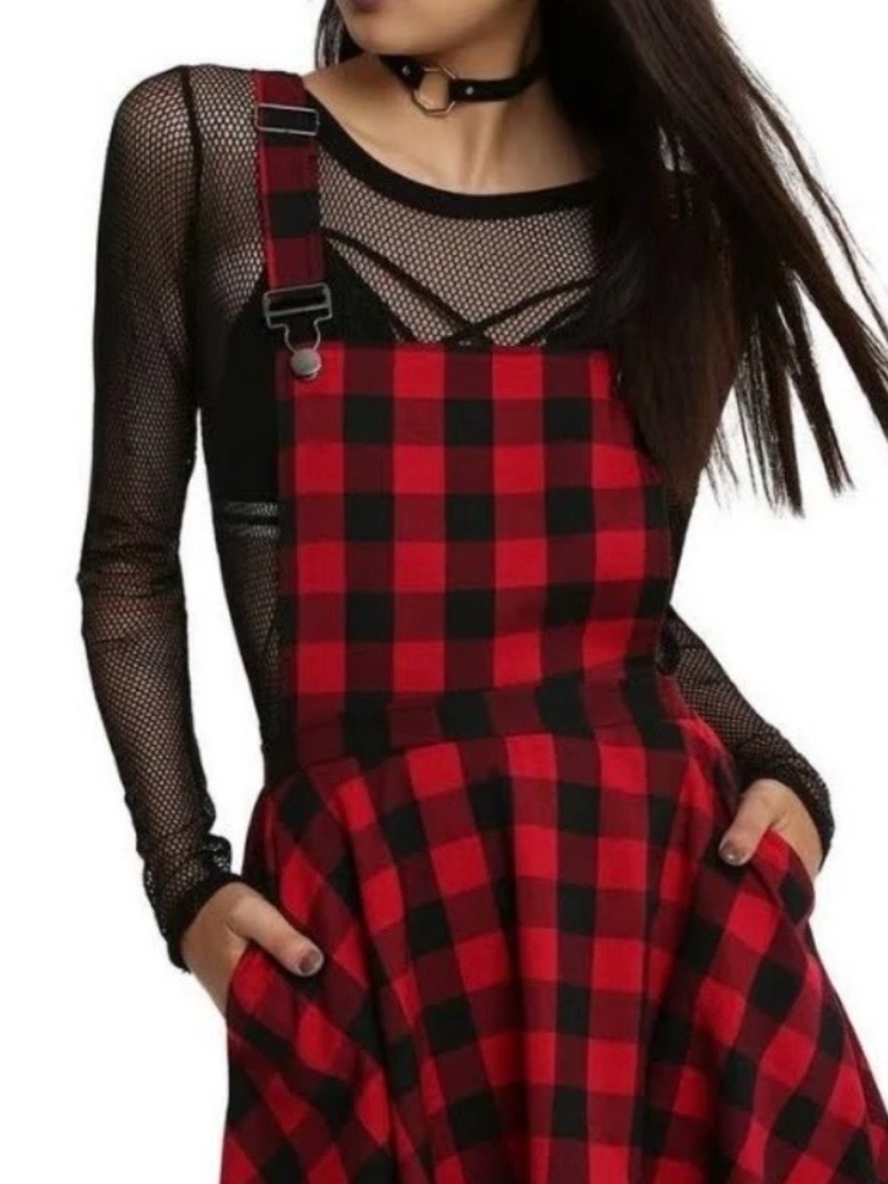 Hot Topic Jawbreaker Red Plaid Dress (XXL) Gothic Punk Grunge 1XL